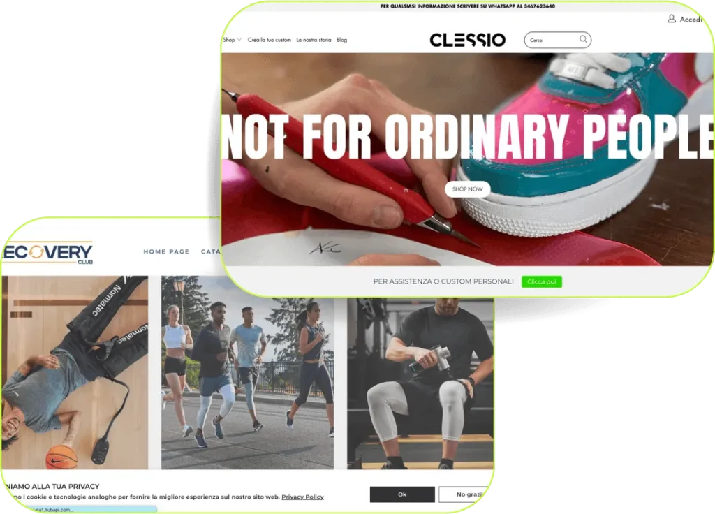 Clessio Lab e Recovery Club Siti Web