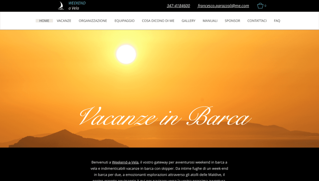 Weekend a vela Sito Web