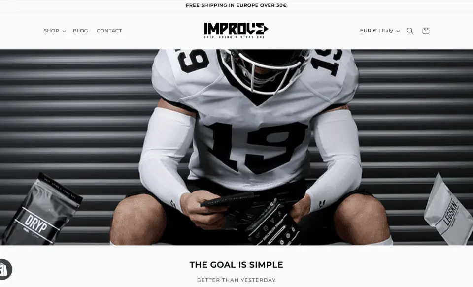 Improve Athletes website